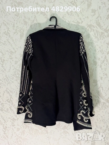 ✨ Черно луксозно сако RADAPOLA Luxury Collection , снимка 3 - Сака - 54577948