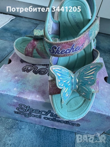 Светещи сандали Sketchers, снимка 4 - Детски сандали и чехли - 54992402