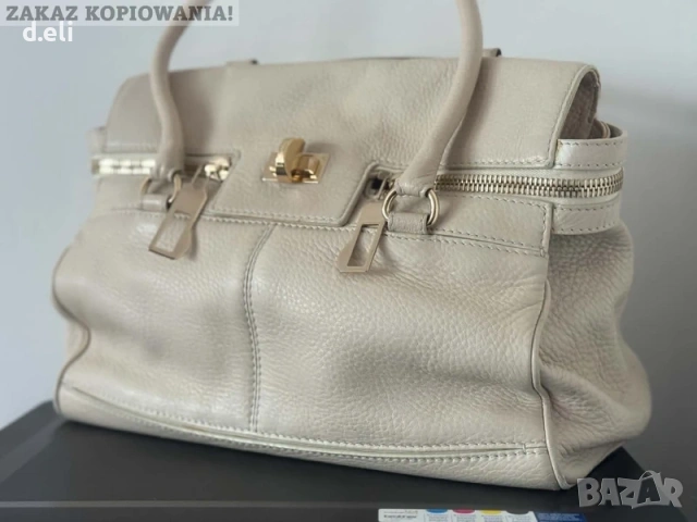 Max Mara Original 100% Кожа Страхотна чанта