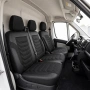 Луксозна тапицерия PANDA за Ford Transit Custom MK2 2023-2024 – еко кожа и текстил черно/сиво, снимка 1