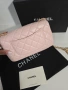 Chanel Flap Bag Gold logo Дамска Розова Чанта От Естествена Телешка Кожа Код Brand Luxury Fashion27, снимка 1