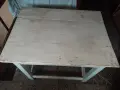 Стара дървена маса подходяща за работна, снимка 3