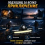 Зареждащ USB челник LED фенер за глава мощна лента сензор за движение, снимка 3