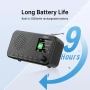DAB радио с Bluetooth, презареждащо се цифрово FM радио, преносимо DAB+ радио с батерии, снимка 3