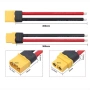 Конектор XT60H мъжки + женски с кабел 12AWG 30 см – 60A за LiPo/LiFePO₄ батерии, тротинетки 10466, снимка 4
