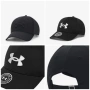 Under Armour Blitzing Low Adjustable Cap Black/White — Унисекс шапка с козирка Черно/Бяло, снимка 1