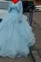 небесно синя рокля , снимка 1