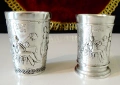 Калаени чаши за ракия,любовна серия Lindenwirtin. , снимка 1