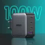 Захранване за ел. мрежа за лаптопи, смартфони и таблети с USB и 3xUSB-C изходи с технология за бързо, снимка 1