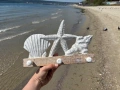 Закачалка за стена от дърво с морски декор , снимка 7