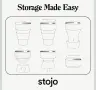 Нова сгъваема чаша Stojo (24 oz) от Платинен медицински LFGB Силикон – Черна, снимка 12
