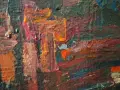 Картина, "Земя", худ. Слави Кожухаров (1935-1997), снимка 5