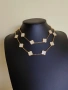 Дълго дамско колие с 20 детелини от бял седеф Van Cleef & Arpels VCA, снимка 4