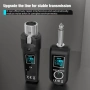 Upgrade D Version 2.4GHz Wireless XLR Transmitter & Receiver – безжична система за микрофони, миксер, снимка 4