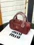 Miu Miu Нова Дамска Кожена Чанта Миу Миу Различни Цветове , снимка 11