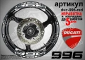 Ducati 996 кантове + надписи за джанти , снимка 5