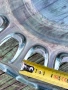 Голяма стъклена купа за плодове ръчно изработена, снимка 6