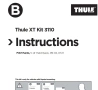 багажник напречни греди THULE за FIAT Punto Хечбек 1999-2011г, снимка 3
