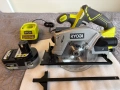 Акумулаторен циркуляр RYOBI + 4.0Ah батерия и зарядно в гаранция, снимка 1