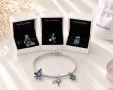 Сребърен талисман 925 Pandora Sparkling Butterfly, снимка 2