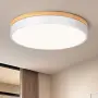 LED лампа 40 см 36W 4000K с дървесен дизайн за таван, снимка 1