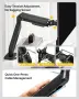 monTEK Стойка за монитор 17–32", пружинна стойка за бюро, до 9 кг, VESA 75/100, снимка 6
