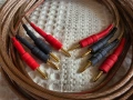 Кабели за тонколони 2х3 мм² с висококачествена силиконова изолация и банани Nakamichi и дължина 2х3 , снимка 3