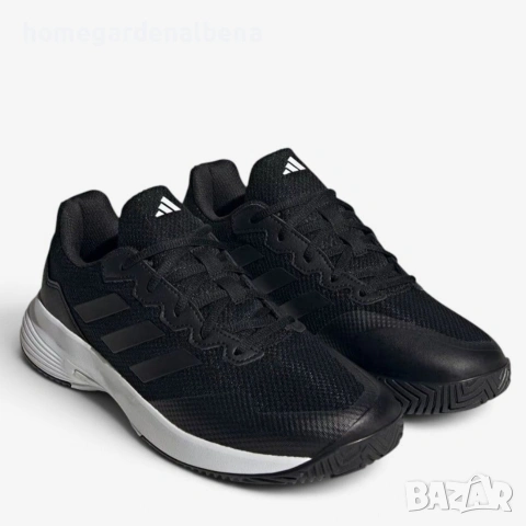 Adidas Gamecourt 2.0 тенис обувки унисекс черни 37 38 39 40 41 42 43 44 45 46 47