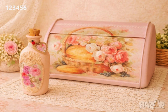 Винтидж кутия за хляб – стил и уют за вашата кухня, снимка 6 - Декорация за дома - 54153913