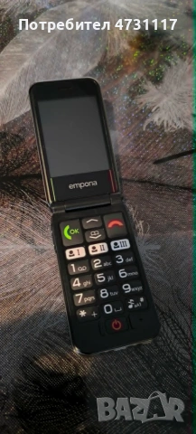  Oтварящ телефон Emporia PURE 4G 1.5GB /1.5GB 1300mAh LTE Черен