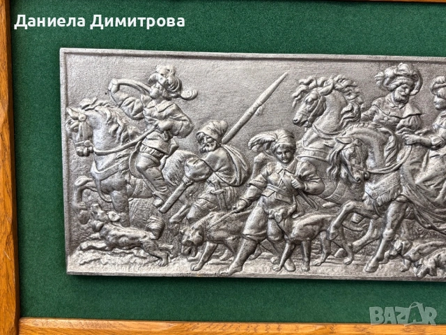 Релефна картина от калай, снимка 3 - Антикварни и старинни предмети - 54176029