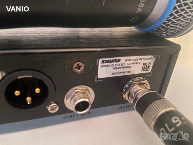 SHURE QLXD24E/B58 - Вокален Безжичен Микрофон, снимка 8 - Други - 54725204