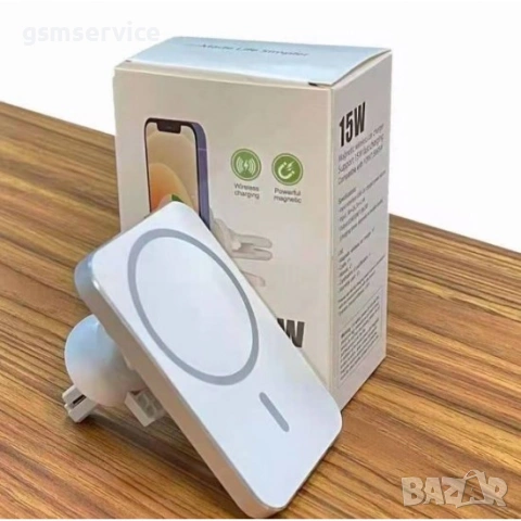 Стойка за кола с магнитно безжично зареждане Magsafe 15W