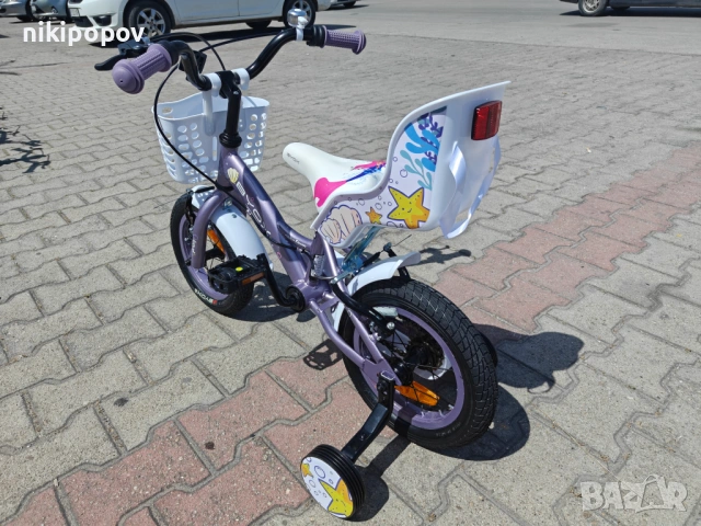 X Детски велосипед 12" PRINCESS виолет, снимка 6 - Велосипеди - 54394964