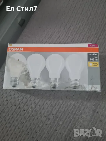Osram LED крушки,4 броя в кутия.