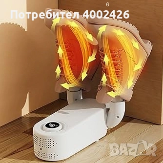 Електрическа сушилня за обувки – 360° топъл въздух, снимка 2 - Сушилни - 55068384