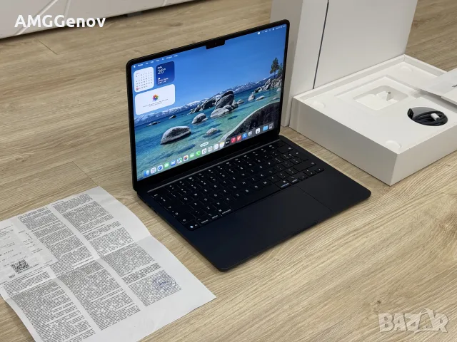 Като Нов 13.6’ Apple Macbook Air M4 16GB Ram 256GB SDD  100% Battry -Гаранция, снимка 2 - Лаптопи за работа - 55430413