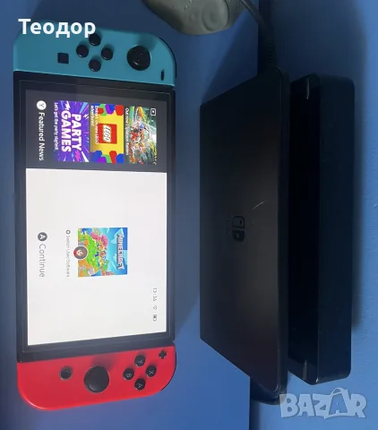 Nintendo Switch OLED (Пълен комплект) + Pro Контролер + 10 Игри + Калъф, снимка 2 - Nintendo конзоли - 55461984