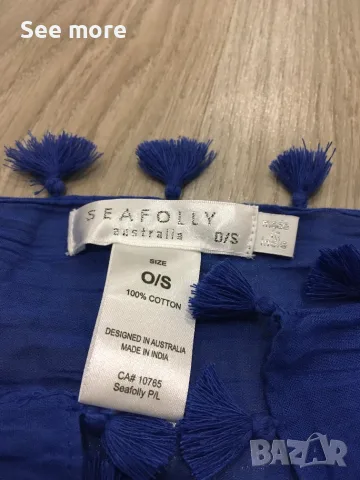 SEAFOLLY Australia Cotton Gauze Sarong  шал, снимка 8 - Шалове - 55395265