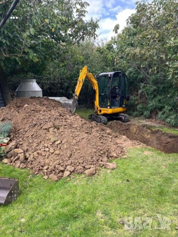 Услуги с мини багер 2 т./ челен товарач 2.5 т./ самосвал 3.5 т.