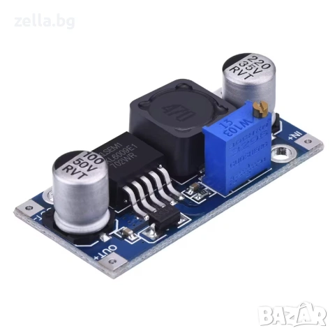 Комплект 5 броя DC-DC Boost конвертор XL6009, 4A, регулируем Step-Up модул 3V-32V към 5V-35V 10390, снимка 5 - Друга електроника - 54691922