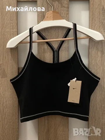 NIKE Спортен топ 'ONE' в Черно, размер L, нов с етикет, снимка 2 - Потници - 55496364
