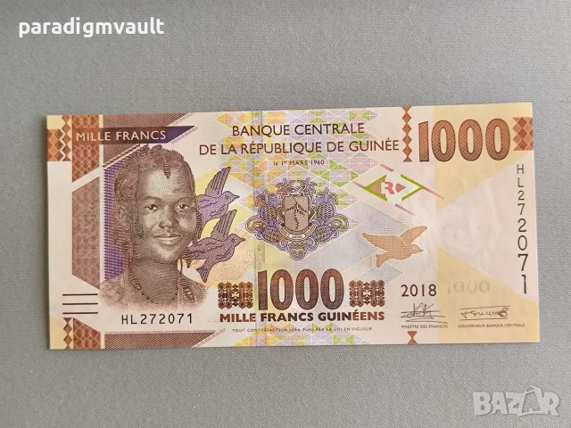Банкнота - Гвинея - 1000 франка UNC | 2018г.
