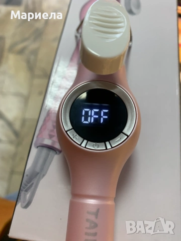 Маша за бразилски къдрици 9 мм. , с LCD дисплей, снимка 4 - Маши за коса - 54411117