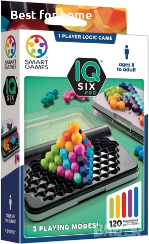 SmartGames – IQ Six Pro – 2D 3D пъзел за деца 8+ , снимка 2 - Други - 54935532