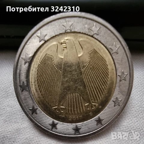 Монета от 2 евро Германия, снимка 3 - Нумизматика и бонистика - 54744017