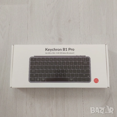 Професионална безжична клавиатура Keychron B1 Pro (75% / Bluetooth & 2.4GHz), ISO-DE