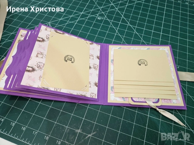 Ръчно изработено албумче за момиченце, снимка 8 - Декорация за дома - 54130297