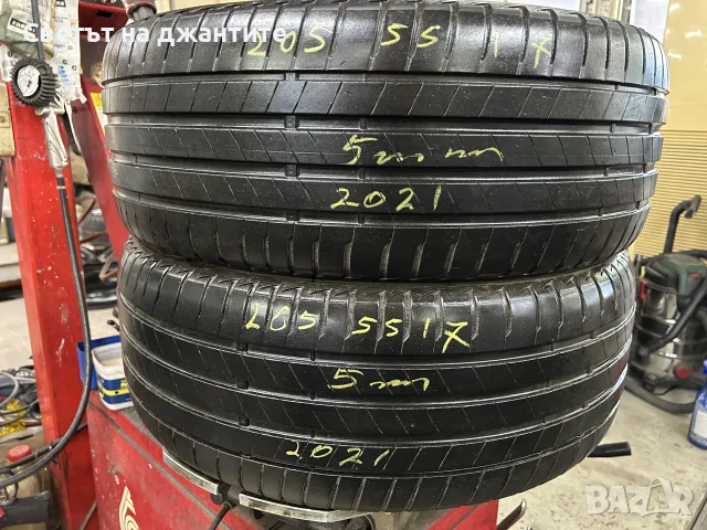 Гуми 205/55/17 Bridgestone 2 броя летни