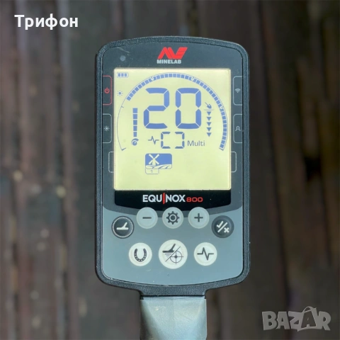 Металотърсач Minelab Equinox 800 + 11” сонда + кутия и фактура металдетектор